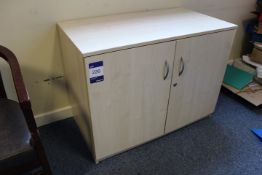 Maple Effect 2 Door Office Cabinet (Located 1st South 2)