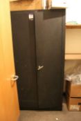 2 Door Metal Cabinet to include Contents of Various Audio Instruments in CD Cases etc. (Located
