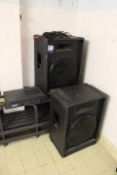 Prolight Warrior SB600 Amplifier WITH 2 Large Speakers (Located Basement 6)