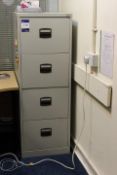 4 Drawer Metal Filing Cabinet (Located Staff Office)