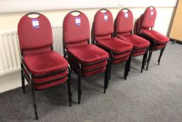 12 Upholstered Metal Framed Banqueting Chair (Located Meeting Room 1)