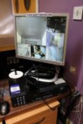 Concept Pro H264 CCTV Recorder with HP Compaq LA1951G Monitor (Located Reception)