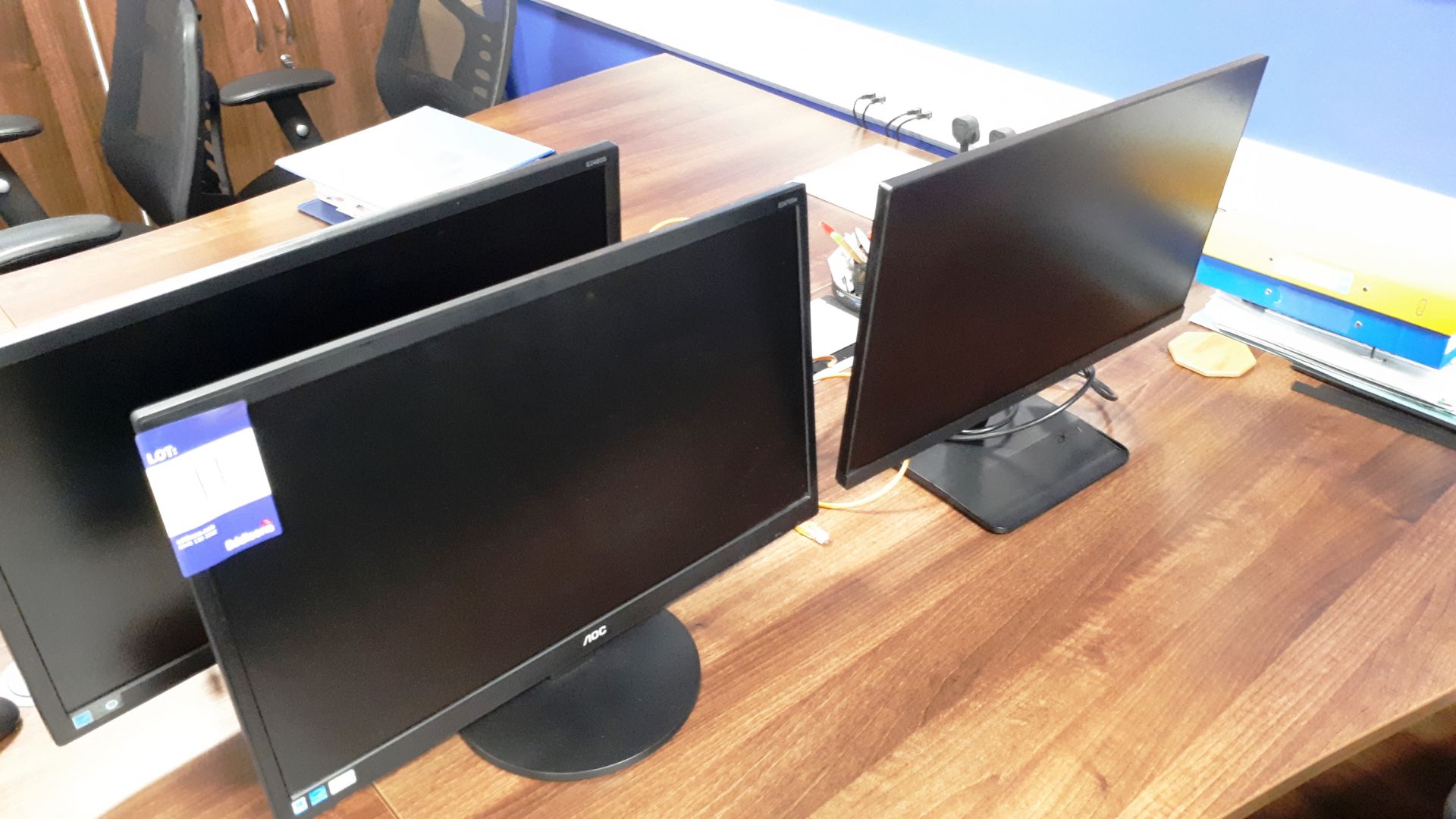 Acer monitor and 2 AOC monitors