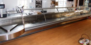 Criocabin Evolution D countertop display fridge, approximately 26ft in length