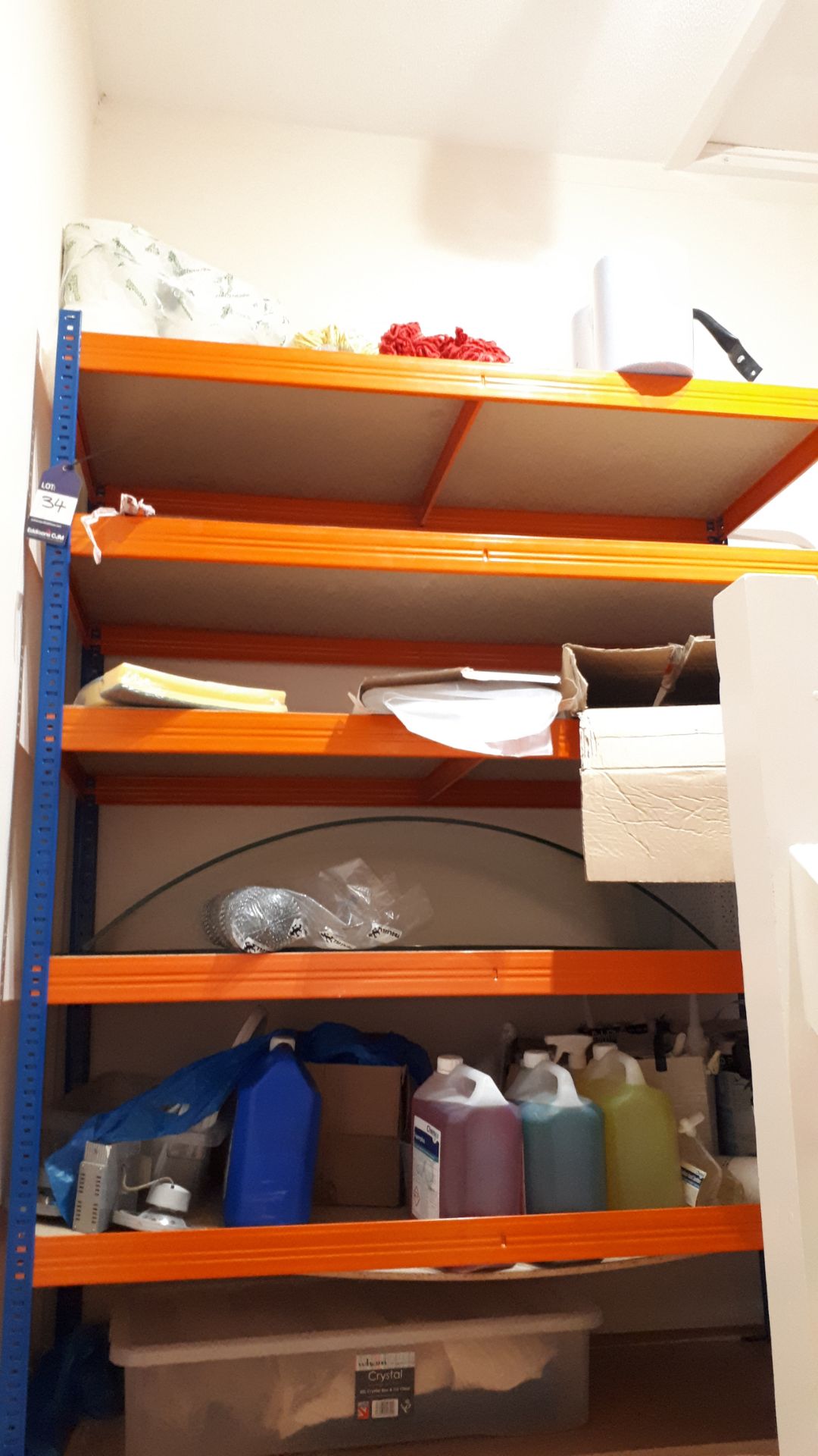 2 x Boltless shelving units, and contents - Image 2 of 2