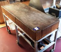 Mobile butchers block, approx. 5ft