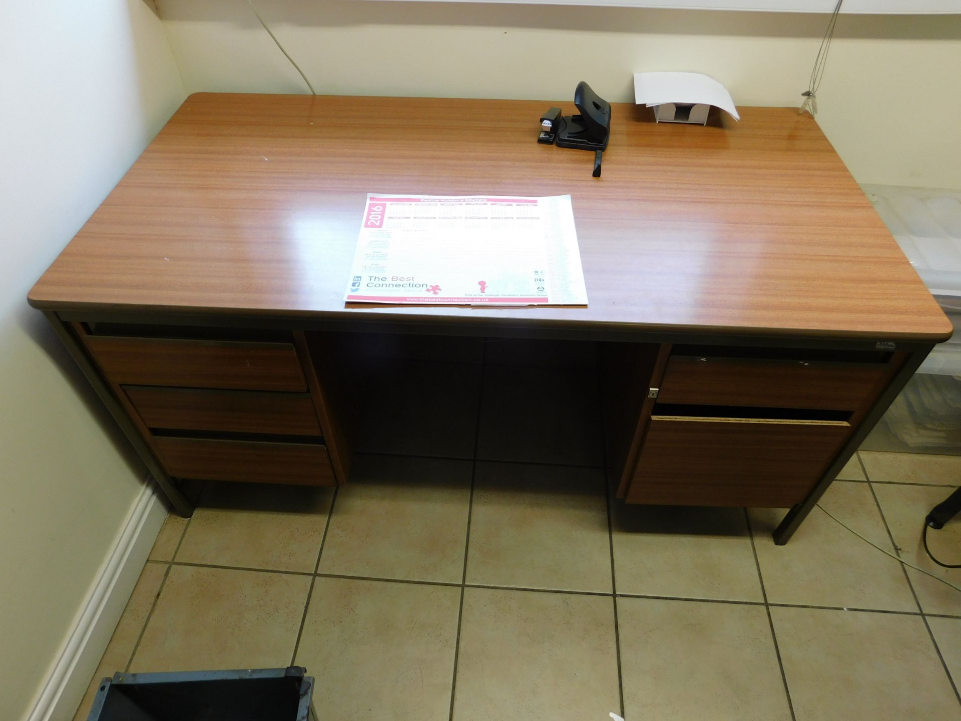 Assortment of Office Furniture including 2 x Workstations, 3 x Filing Cabinets, Epson Printer, - Image 2 of 5