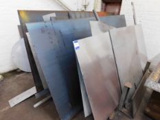 Large Quantity of Scrap Steel Off Cuts to Rack & Wall
