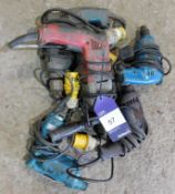 Assortment of Electric Hand Tools