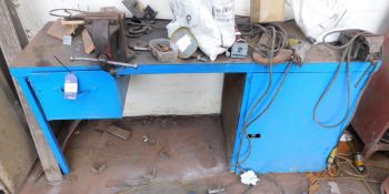 Workbench with Vice, approx. 7ft