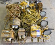 Assortment of Transformers, Splitter Boxes, Extension Cables