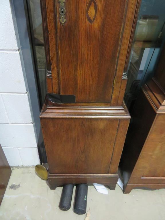 This is a Timed Online Auction on Bidspotter.co.uk, Click here to bid. A 19th Century Oak Longcase - Image 4 of 4