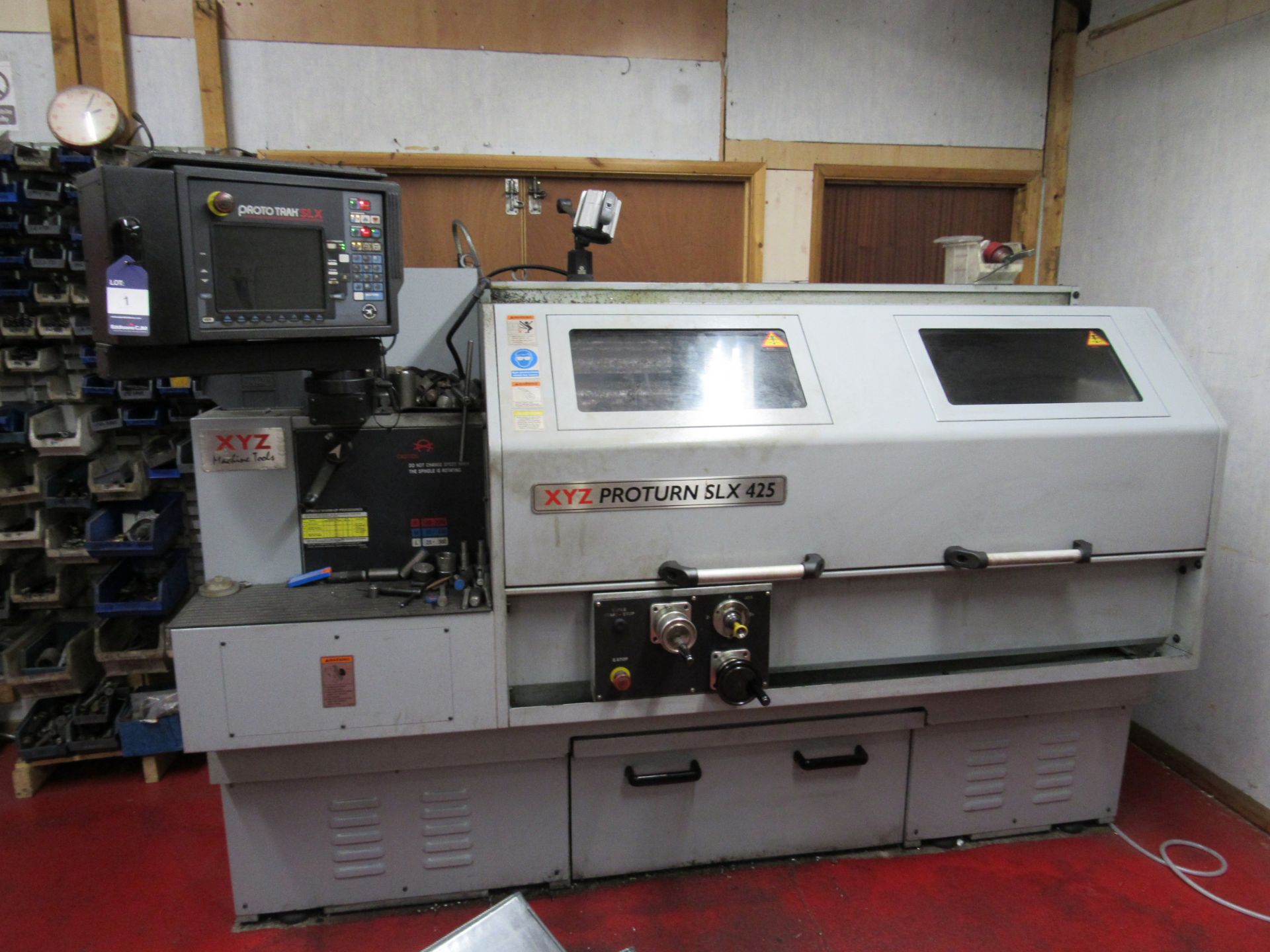 XYZ Machine Tools SLX Proturn 425 x 1.25 Lathe, Year 2013, Serial L634, 16" Bed with 8" Swing, Proto