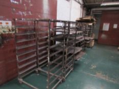 17 Various Mobile Steel Racks