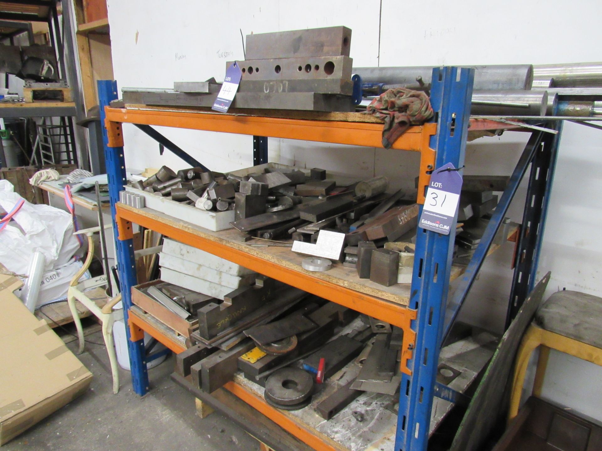 Quantity Steel Plate and Contents to Rack - Image 2 of 4