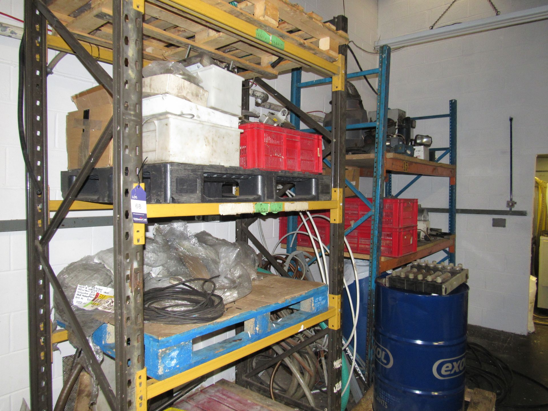 3 Various Racks and Contents of Motors, Cables and Connecting Components
