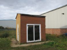 Brick Building with 2 Patio Doors, 2 Doors, Various Bricks and Sand (Buyer to dismantle)