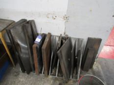 Quantity Steel Plate and Contents to Rack