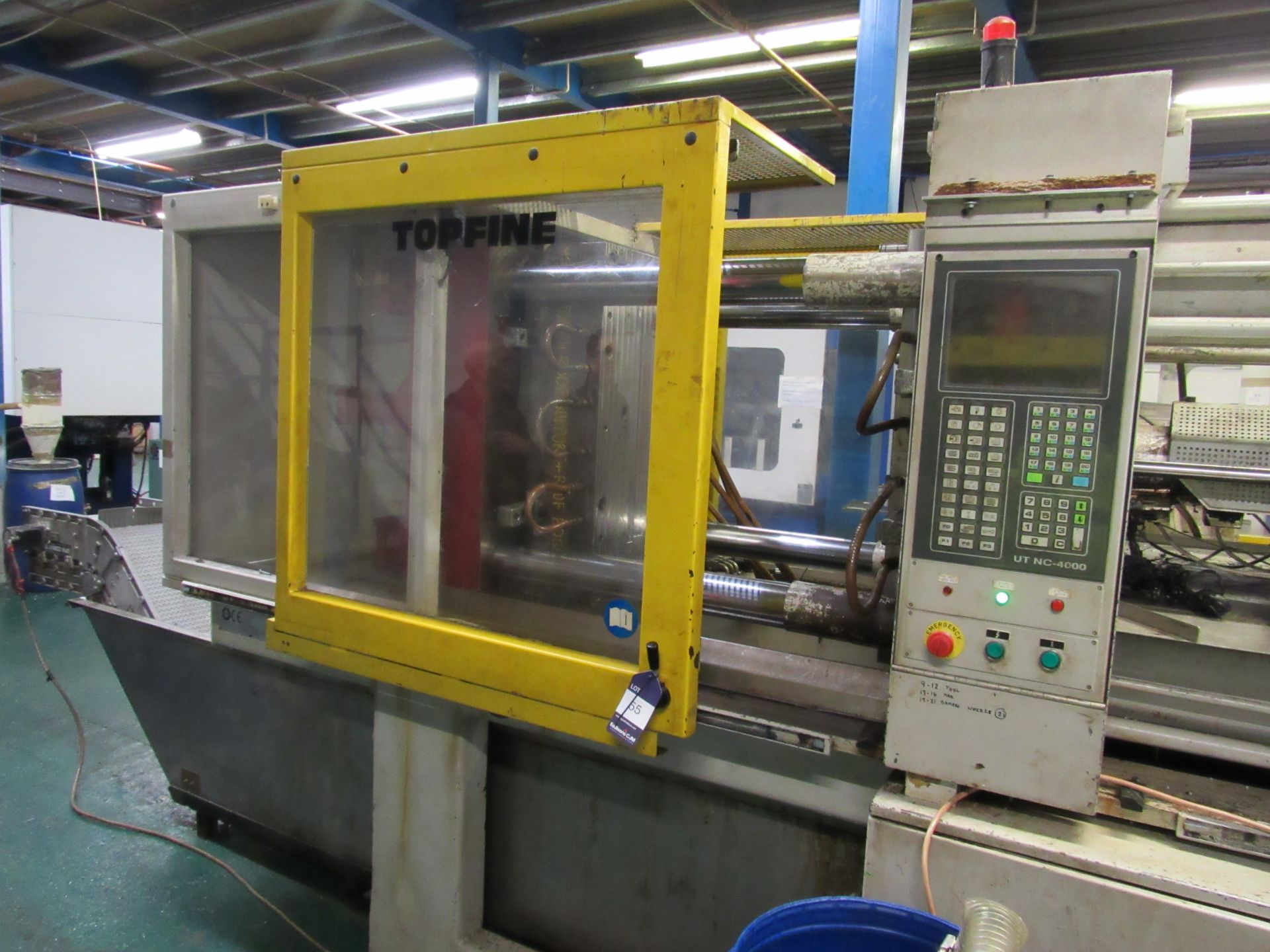 Topfine A180 Injection Moulding Machine M38-04, Serial 4950, 2006 with Shini / moretto dosing unit - Image 4 of 6