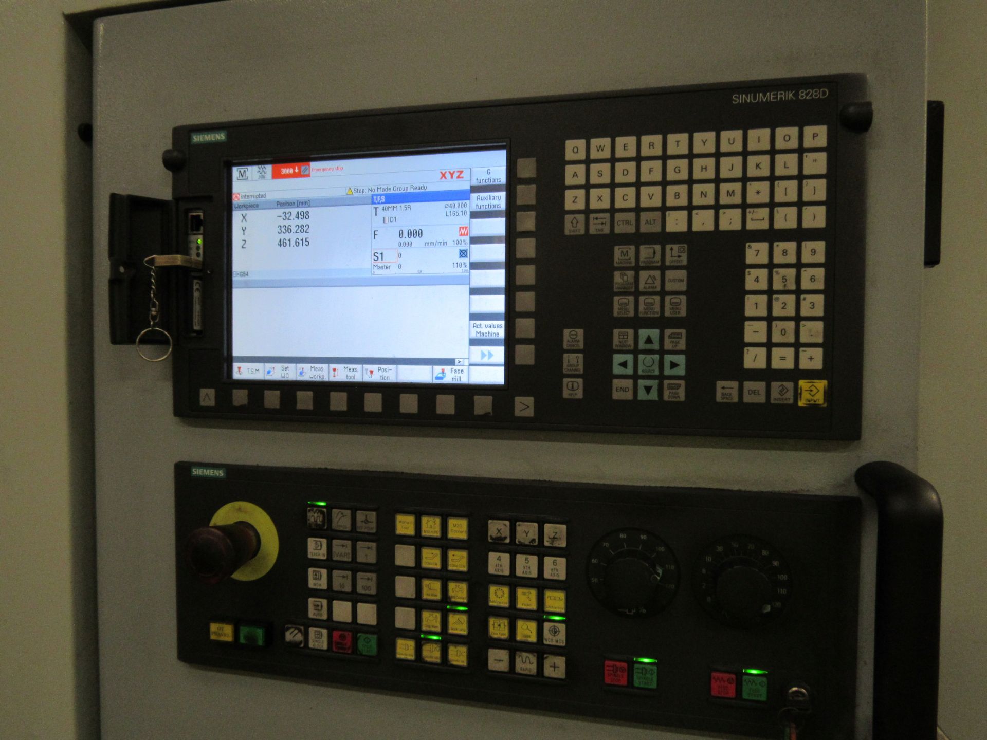 XYZ 1510VMC Vertical Machine Centre, Serial V1110057, March 2012, with Siemens Sinumerik 828D - Image 16 of 18