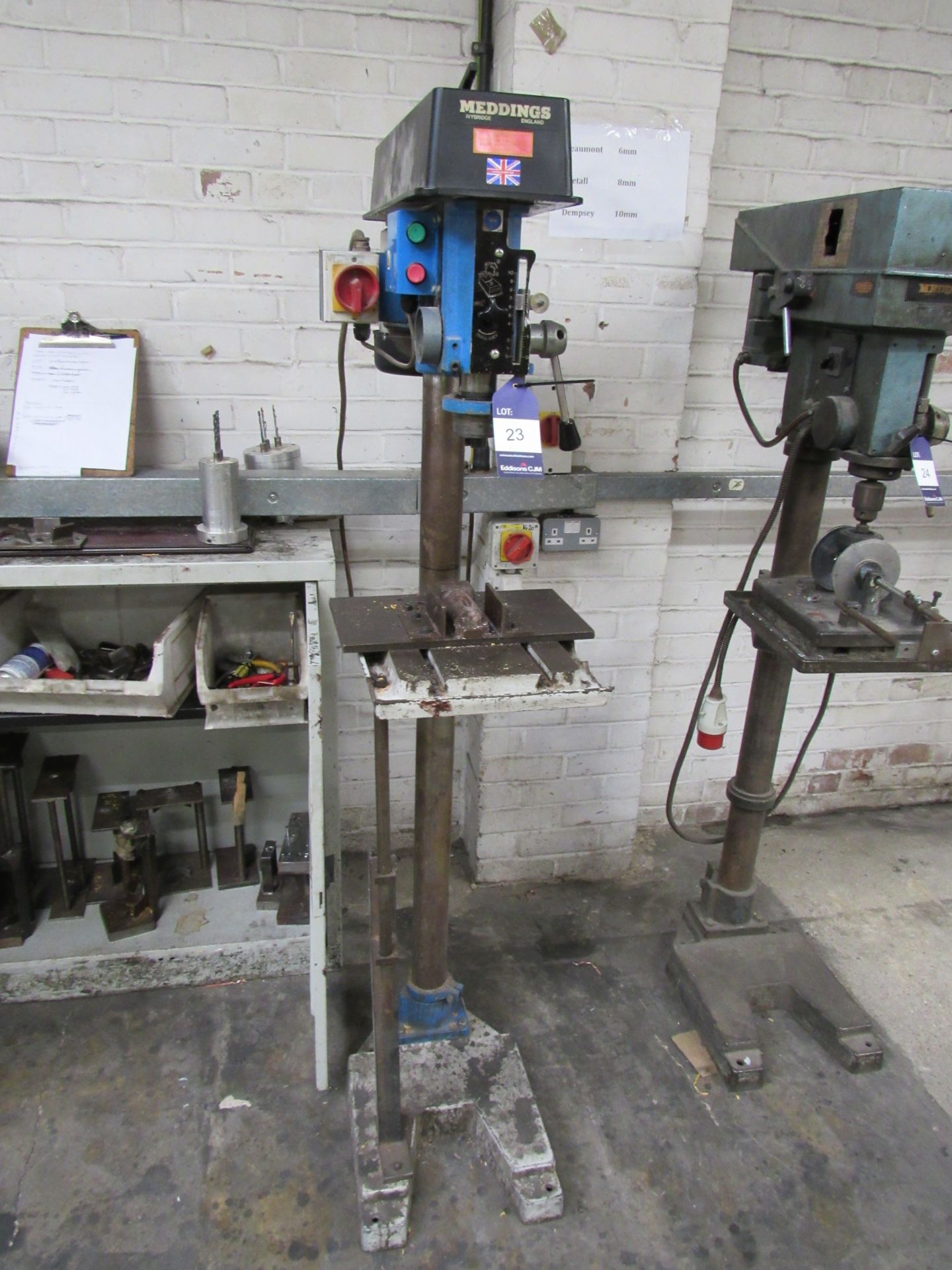 Meddings L2F3PH Pillar Drill, Serial 535952, Nov 2000