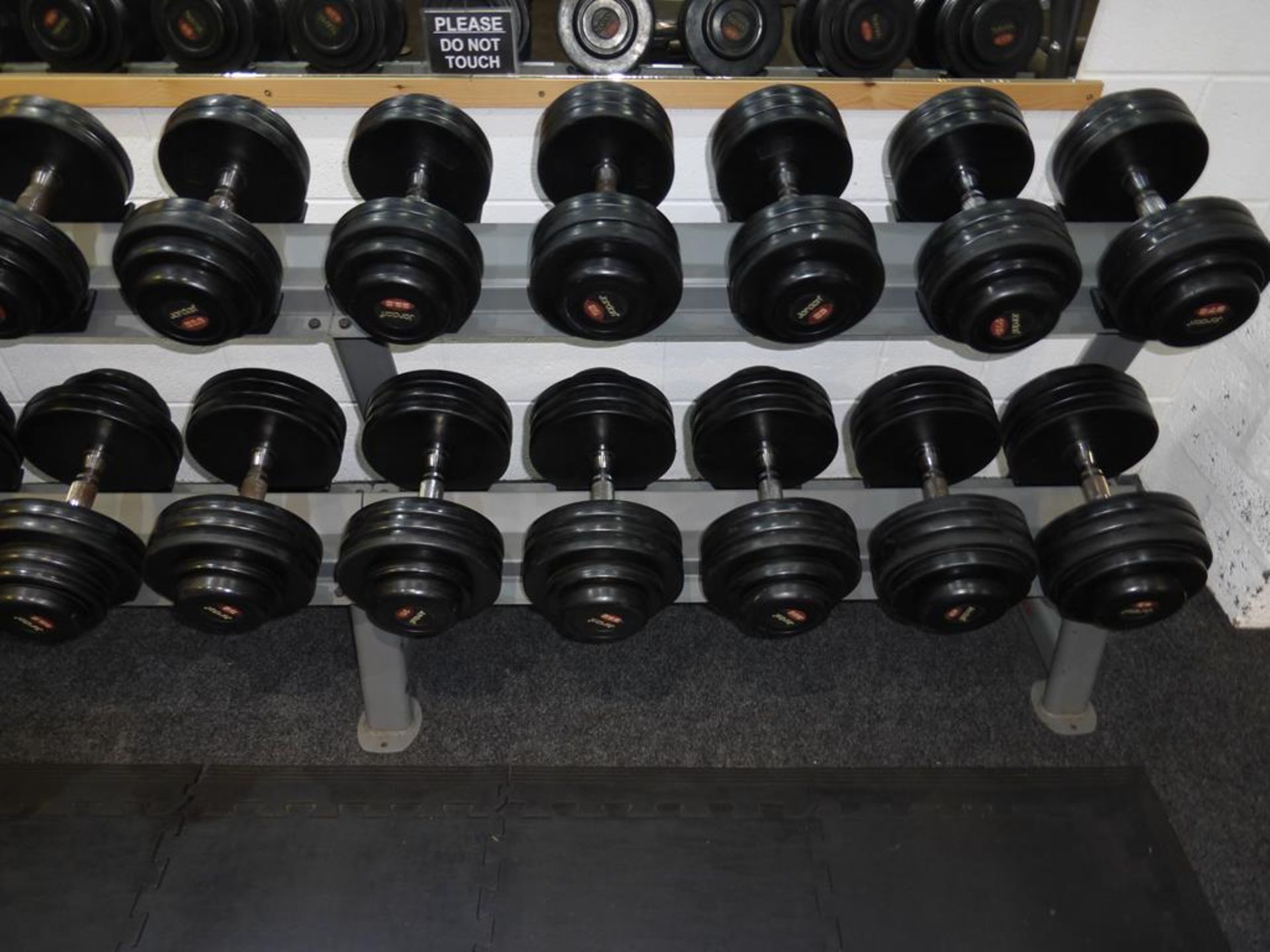 Jordan Rubber Covered Dumbbells & Storage Racks - Image 6 of 6