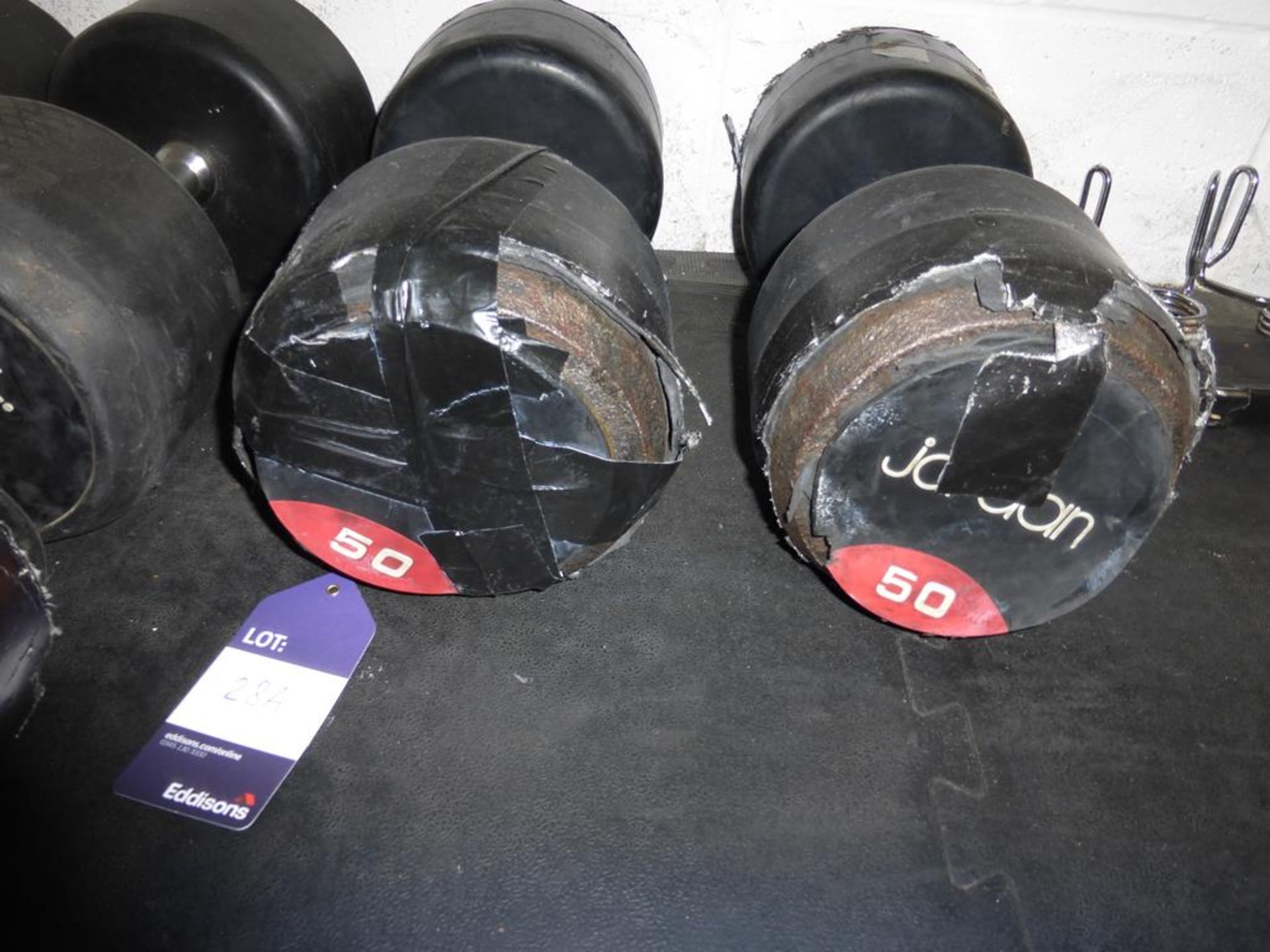 Jordan Rubber Covered Dumbbells - Image 4 of 4