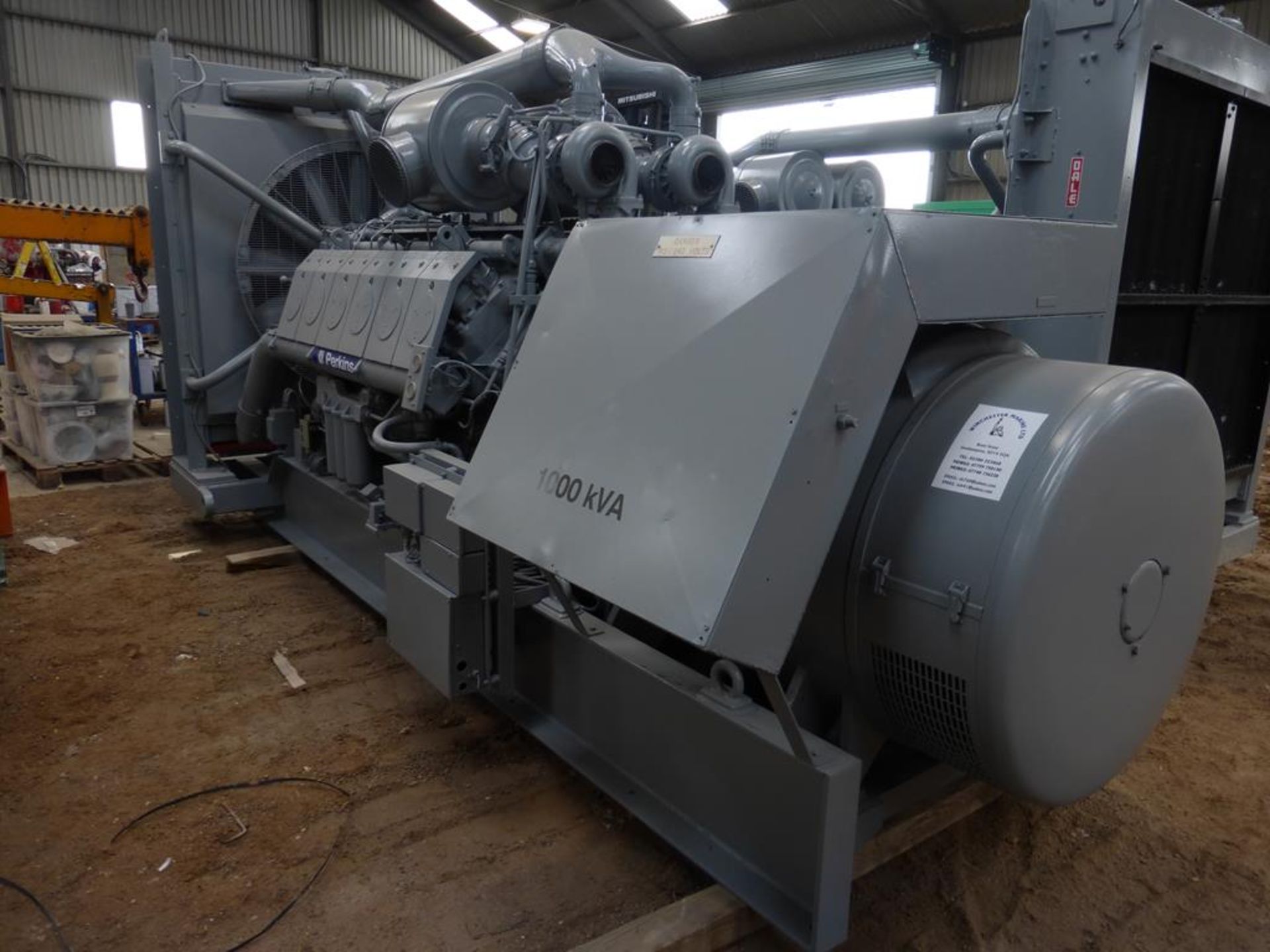 Perkins Dorman/Dale 1000KVA Ex Standby Generator - Image 2 of 6