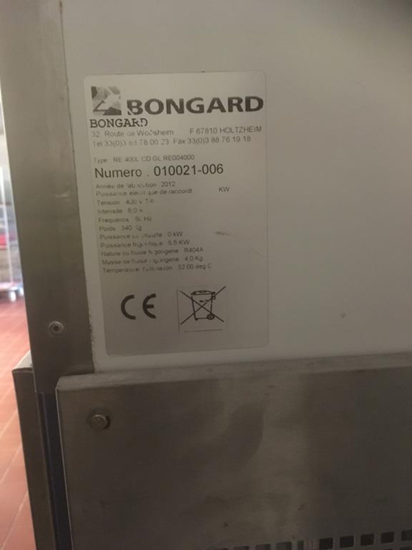 2012 Bongard 400L Chiller - Image 4 of 4