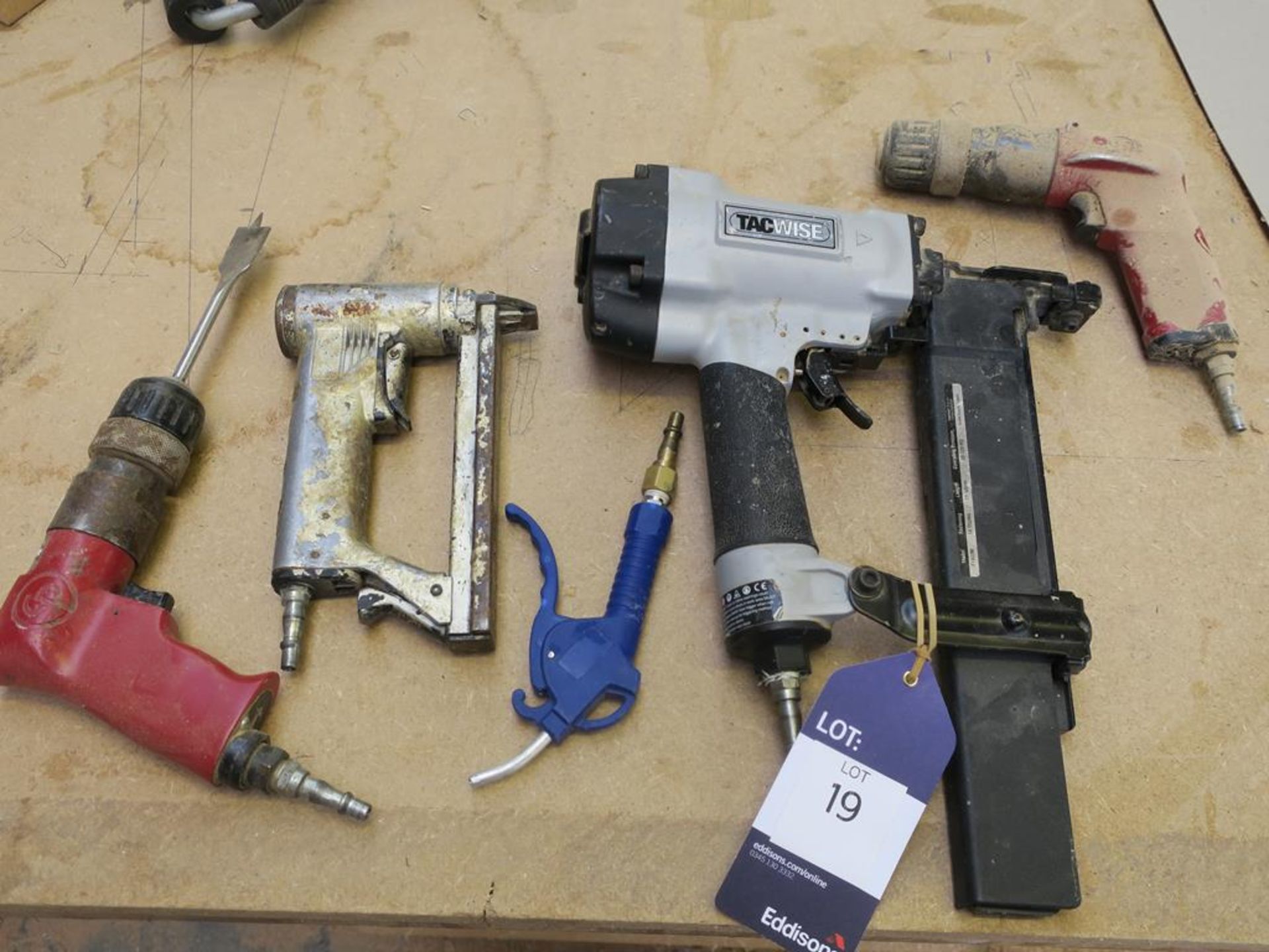 Tacwise Staple Gun, Two Pneumatic Drills etc.