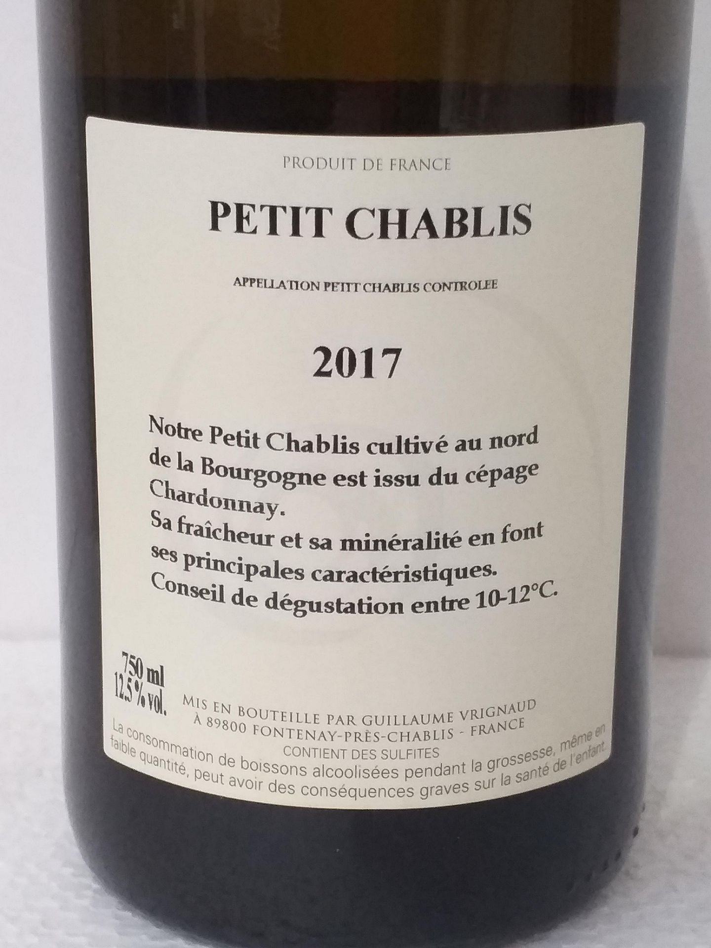 6 Bottles of Petit Chablis 2017 - Image 3 of 3