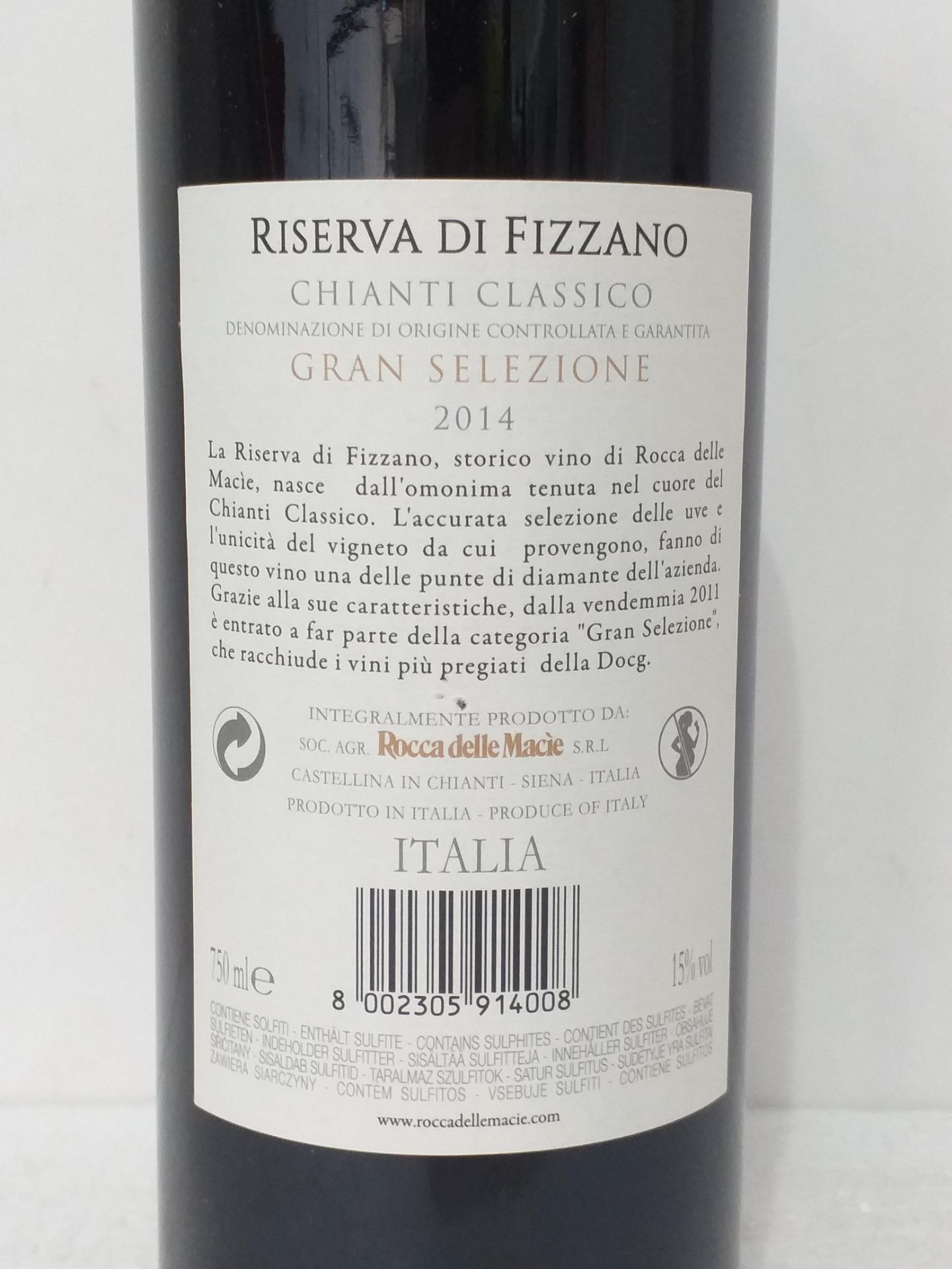 6 Bottles of Chianti Riserva Fizzano 2014 - Image 3 of 3