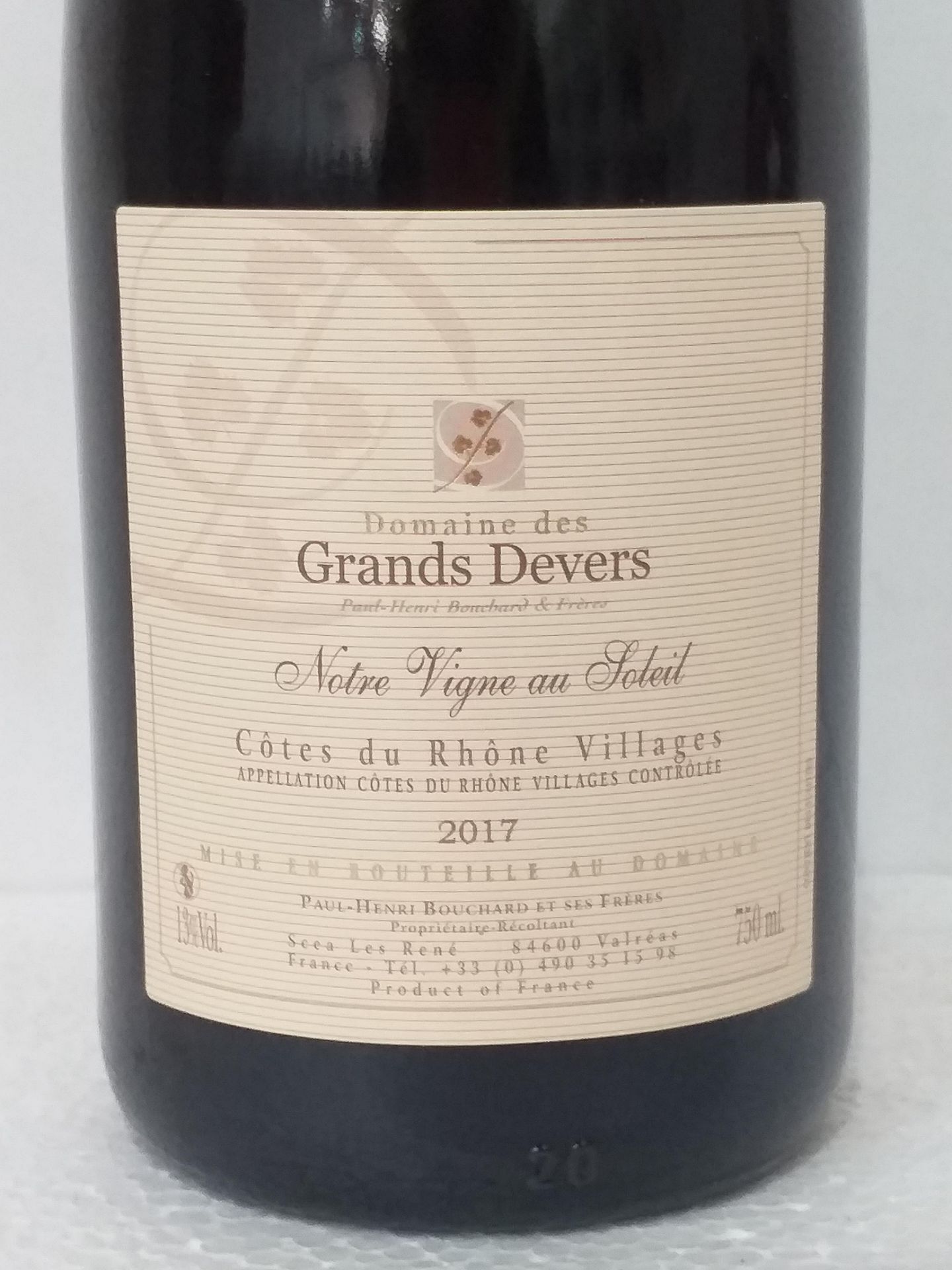 6 Bottles of Dom Grands Devers Cdr Rouge 2017 - Image 2 of 3