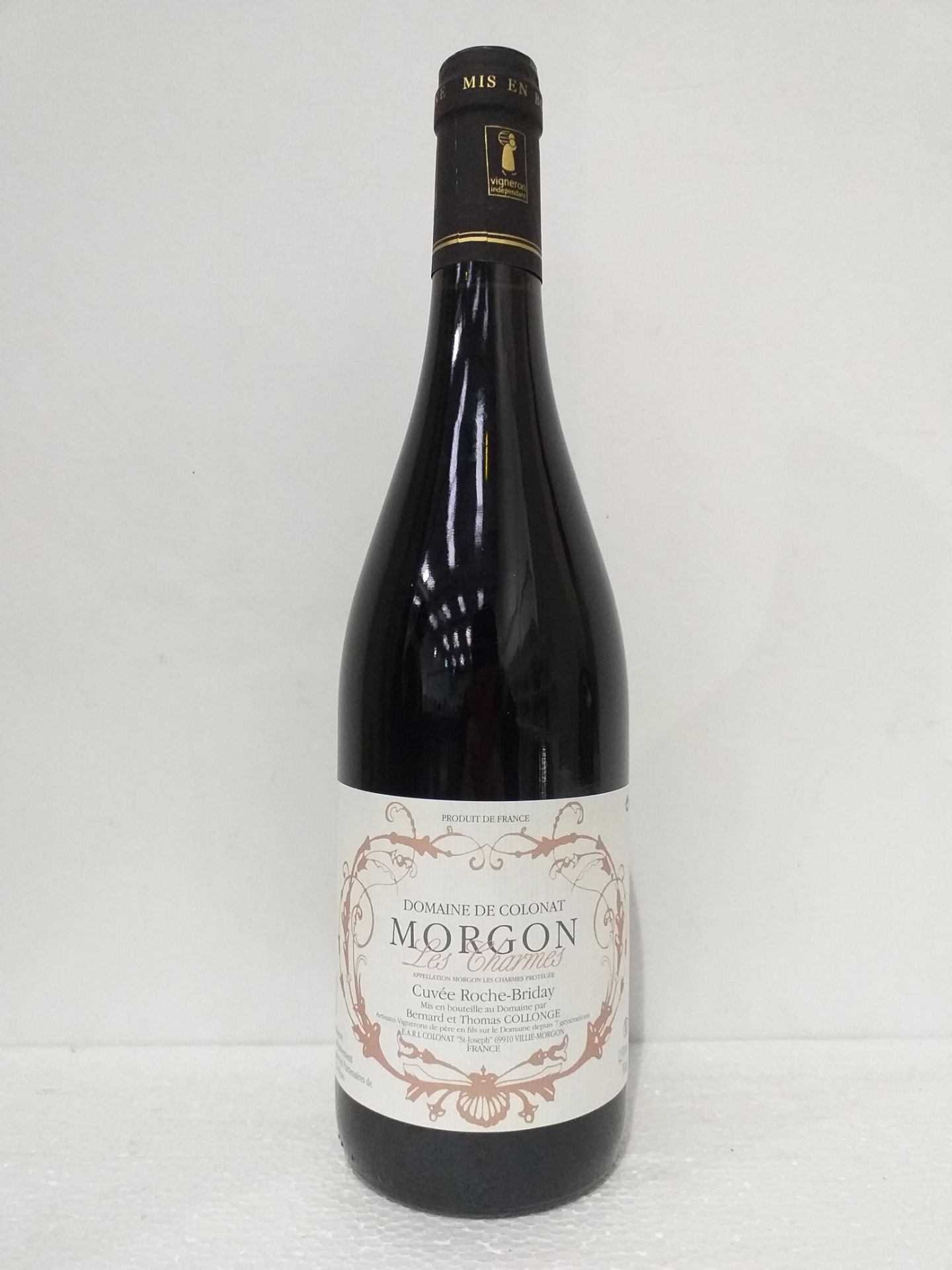12 Bottles of Morgan Roche Briday rouge 2017