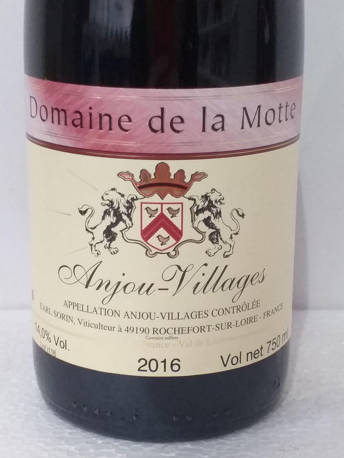 12 Bottles of Anjou Villages 2016 - Image 2 of 3