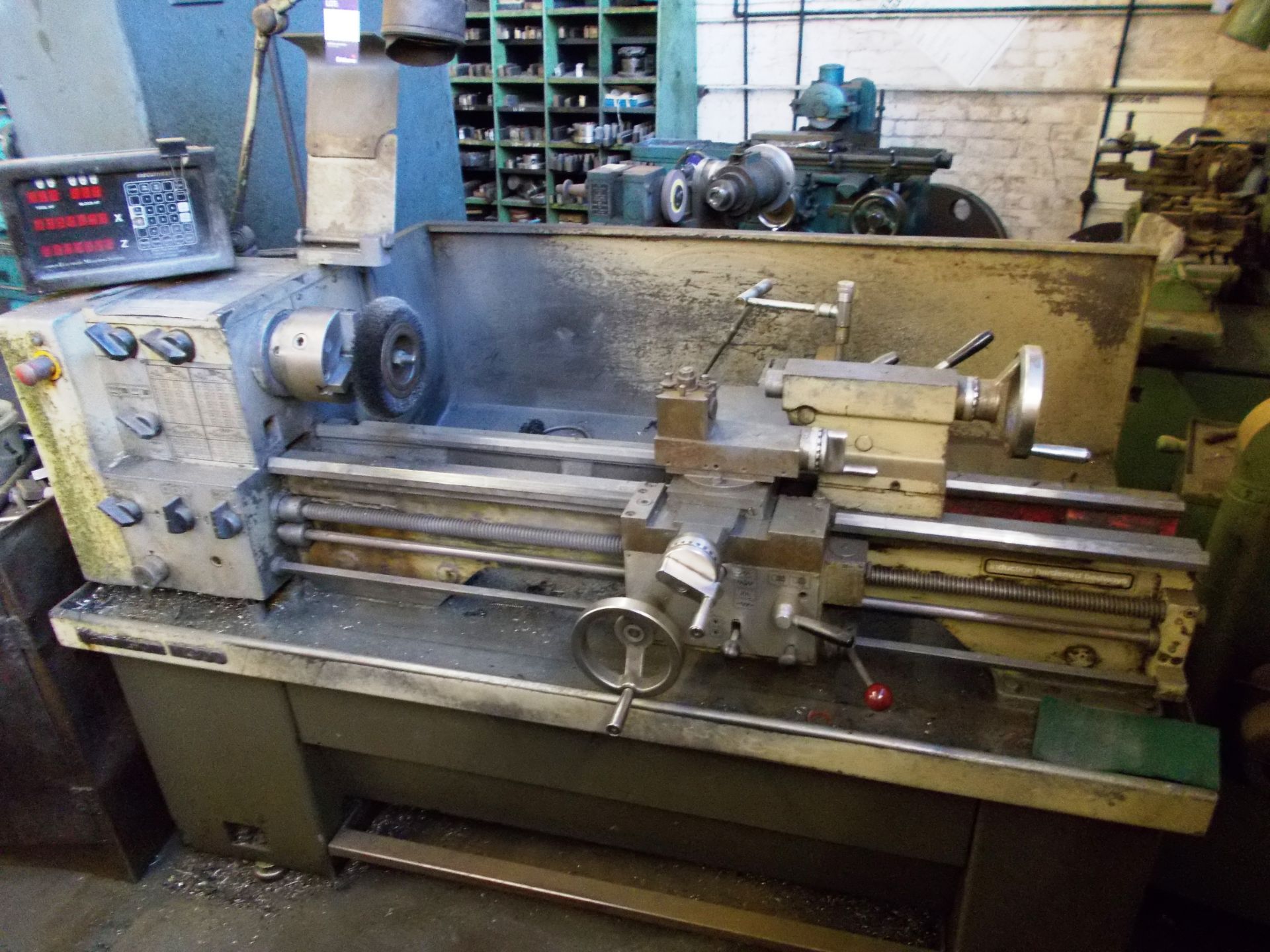 Harrison M300 centre lathe (Machine number: 313619) with quick release tool post, with Goodwin - Image 3 of 5