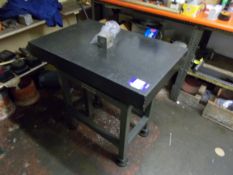 9000 x 6000mm Granite surface table, on fabricated steel stand