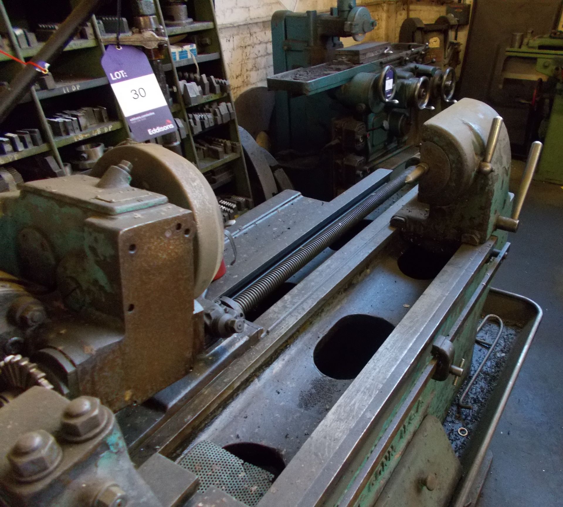 Pratt and Whitney Model C 6” thread milling worm and thread miller, with cabinet and trolley of - Image 3 of 5