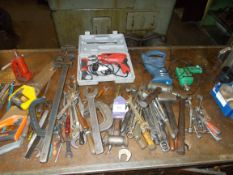 Quantity of various hand and power tools