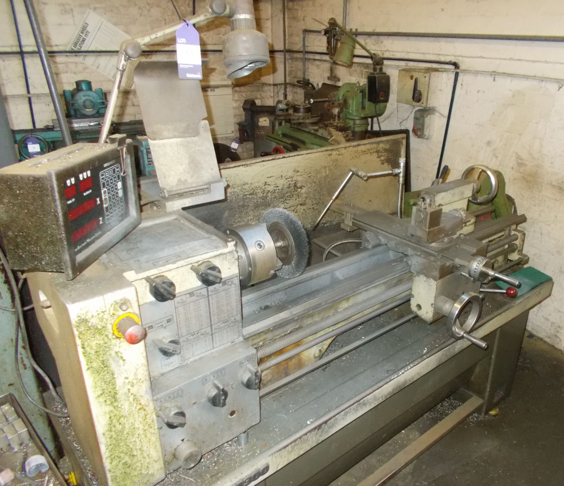 Harrison M300 centre lathe (Machine number: 313619) with quick release tool post, with Goodwin - Image 2 of 5