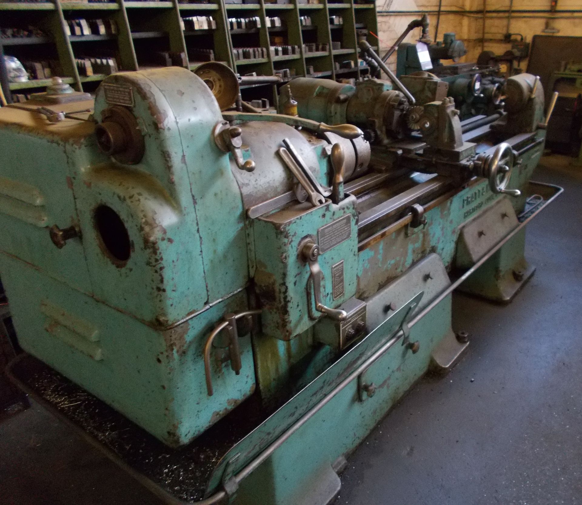 Pratt and Whitney Model C 6” thread milling worm and thread miller, with cabinet and trolley of - Image 4 of 5