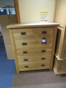 Kimberley Oak Range Oiled Finish Chest of Drawers