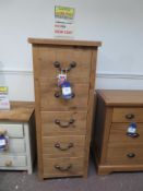 A Cottage Plank Range Five Drawer Wellington Drawers