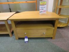 Oak Corner TV Unit