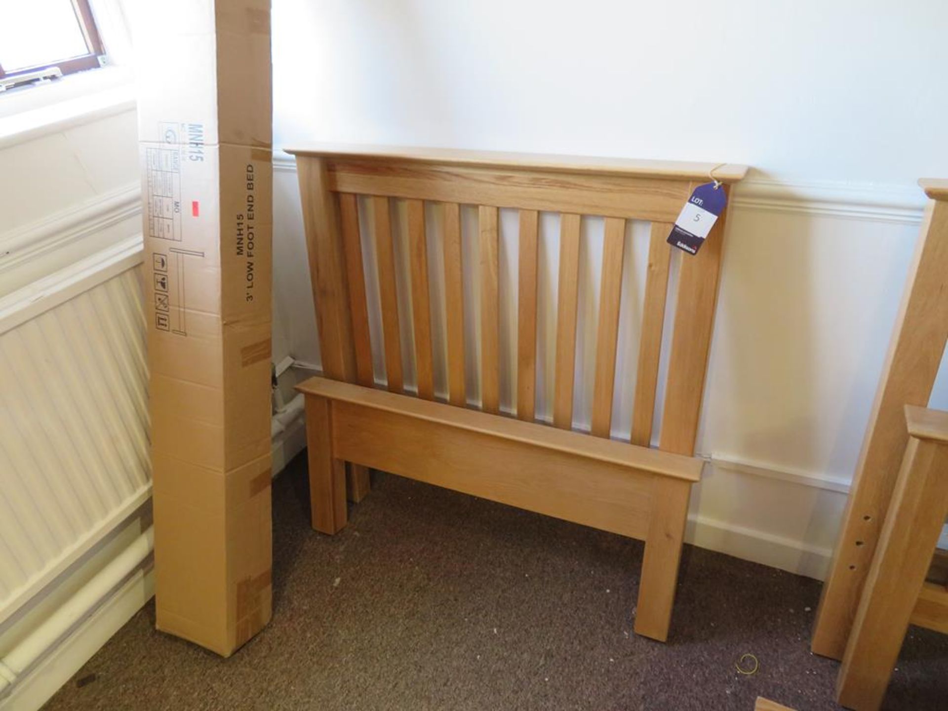 Fortune Wood 3ft Low Foot End Bed Frame - Image 2 of 2