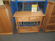 Danum Oak Range Two Drawer Console Table