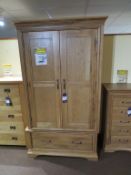 French Oak Range Double Wardrobe