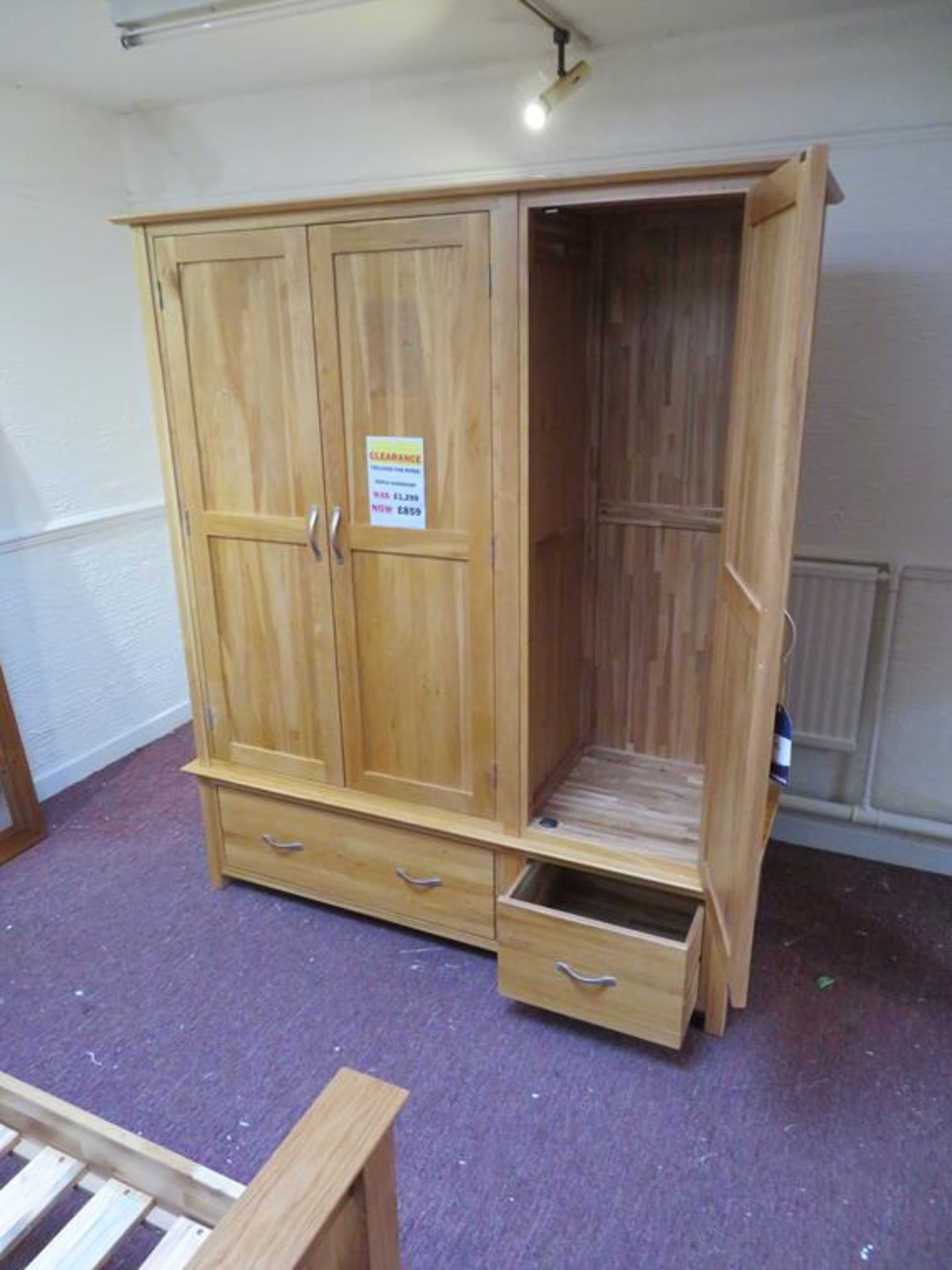 Toulouse Oak Range Triple Wardrobe - Image 3 of 3