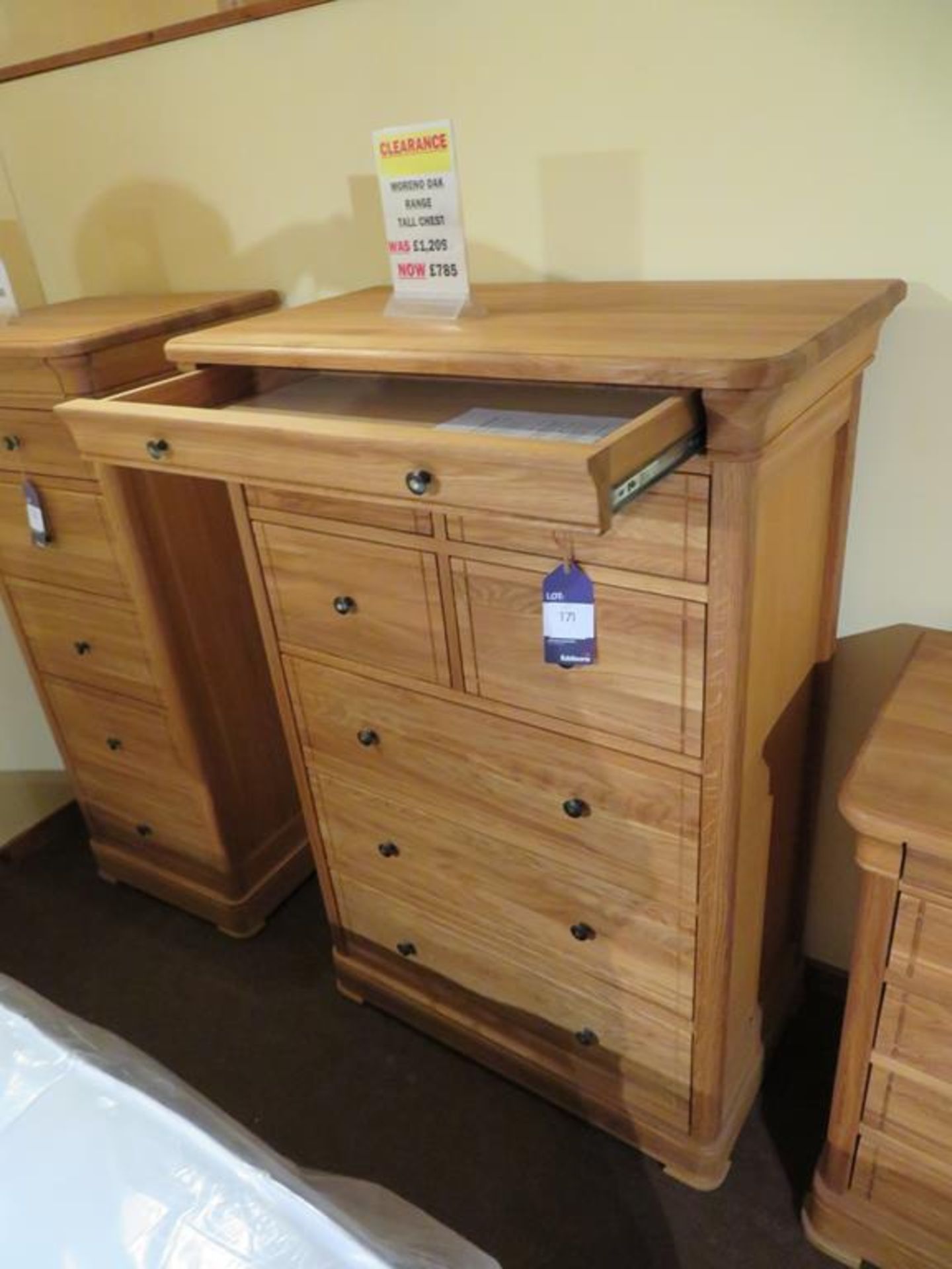 Moreno Oak Range Tall Chest of Eight Drawers - Image 2 of 2