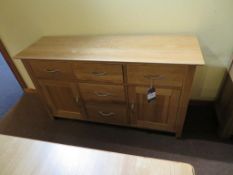 Oak Three Over Four Sideboard